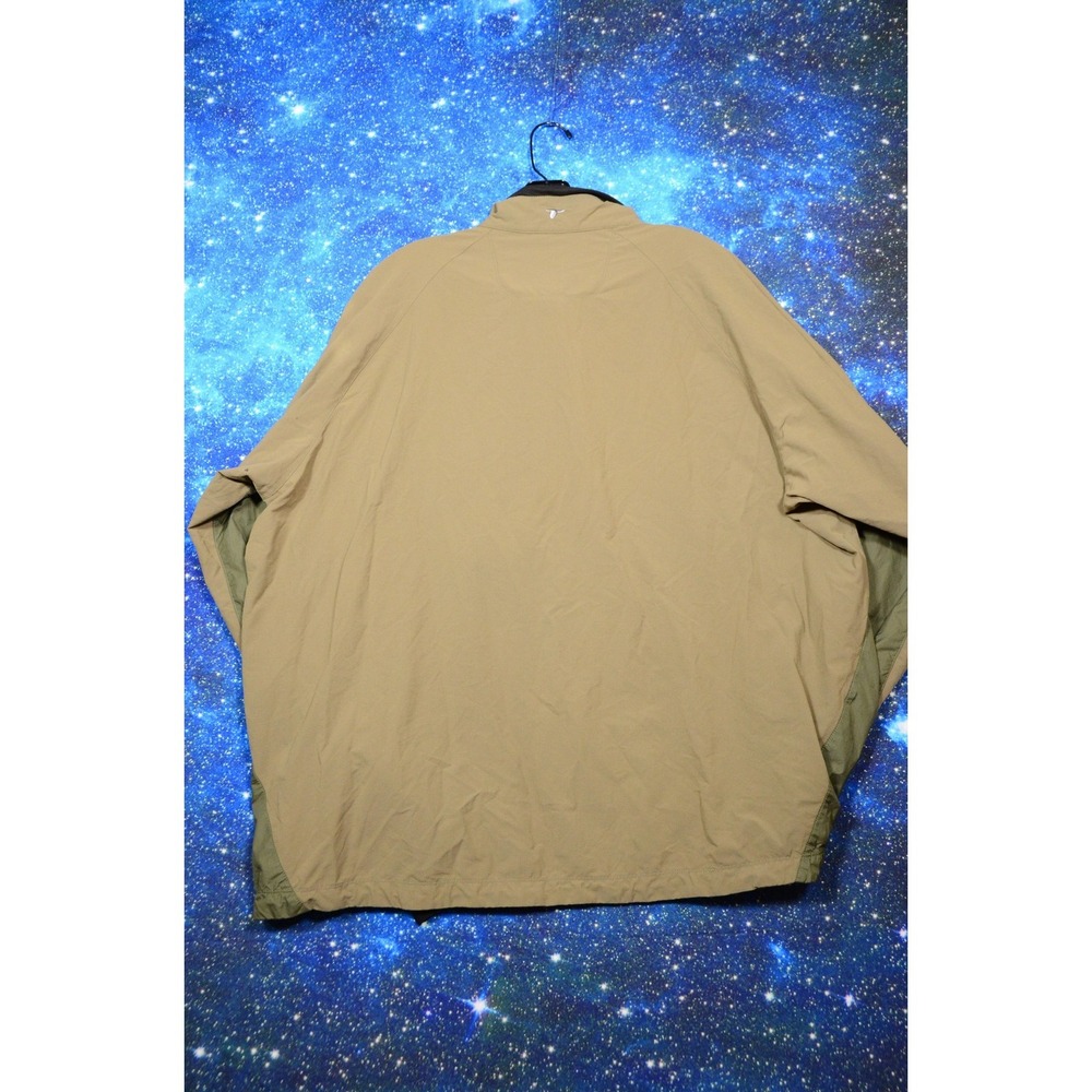 Columbia Titanium Windbreaker Jacket Mens 2XL Green Tan Packable Full Zip Hiking - Picture 9 of 9